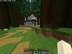 Bald novices and their priest with a walking stick in IGSBurn Village Part 2. Country, Ranch