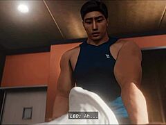3D gay Yaoi massage with a happy ending