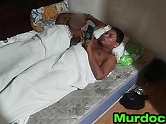 Sleeping hot guy gets a blowjob from his friend’s girlfriend