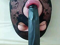 Oraler spa with a long dildo - just like a passionate game