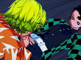 Gay porn with Zenitsu and Tanjiro