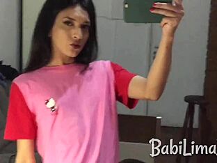 Tgirl's wild ride with shemales