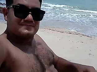 Gay black man blow job and self pleasure at the beach