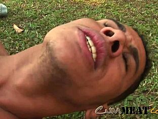 Gay men get buttholes stretched