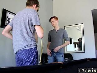 Tattooed boy's oral and anal skills