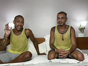 Interracial bareback scenes with Kadu Ventr and Lucio Scudellari – watch the scene in the channel