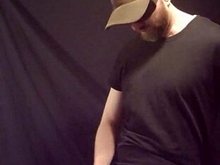 Gay solo scene with big cock