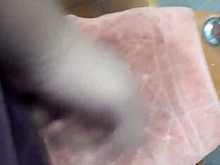 Hairy hands on small cock