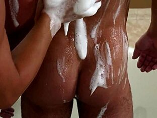 Gay bath party action video