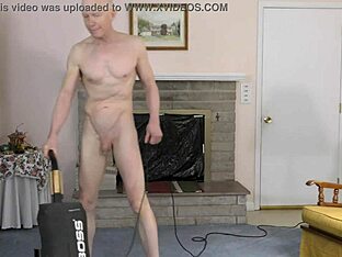 Gay nympho shows off package