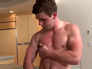 Gay amateur's intense oral exchange
