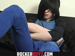 European teen's big dick explosion