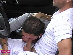 Gay hitchhiker gets meat reward