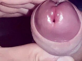 Redhead's wild solo session with oral