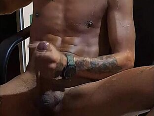 Bareback handjob with bisexual teen