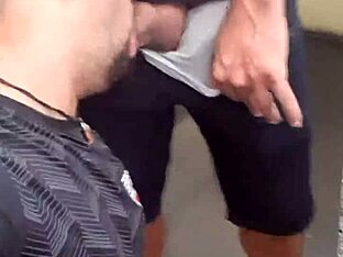 Gay twink caught in bathroom stall