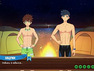 Russian-narrated gay game video with teens