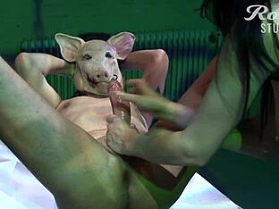 German twink strapon action uncut