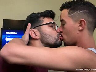 Gay boy's backside seized happily