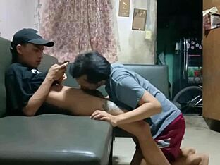 Asian twinks getting bareback action