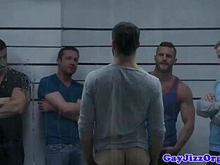 Intense gay scene with ass play
