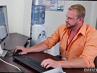 Muscular man's first day on job
