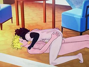 If you don’t have time to watch anime, read the ultimate scene by inserting the characters from anime Naruto and Sasuke into gay blowjob and gay handjob sex