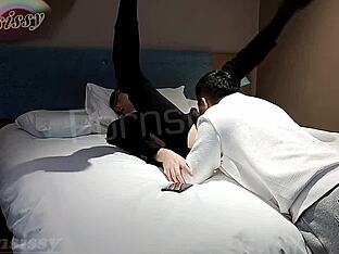 Asian couple has raw anal sex