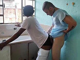 Doctor punishes naughty young boy