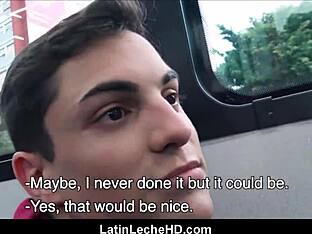 First-time gay Latino's railway adventure