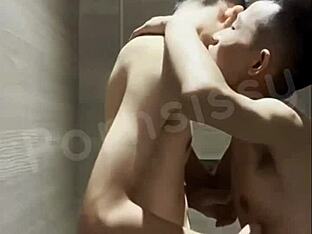 Hot hotel room gay action