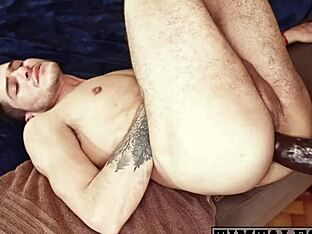 Straight twink's denial shattered by girth