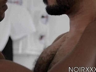 Muscular Adrian Hart gets oiled up