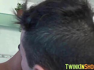 Gay shower fun escalates to sex