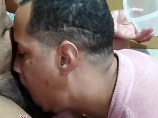 Deepthroat expert's wild ride with a hung Brazilian stud