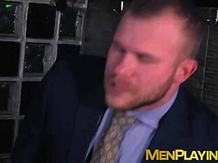 Businessmen in anal sex action