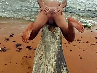 Public beach encounter with hot Latina prostitute Ladysilva