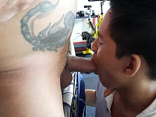 Skinny gay's intense anal moans
