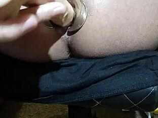 Deep analing with toy and speculum