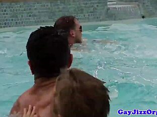 Outdoor gay orgy with rough sex