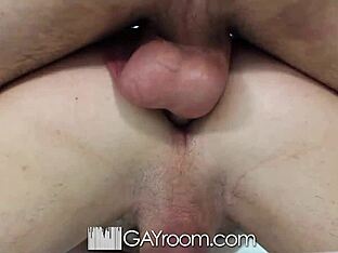 Gayanal action with hot twinks and black men