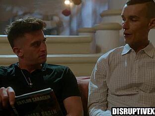 Stepbrothers' boyfriend in gay threesome action