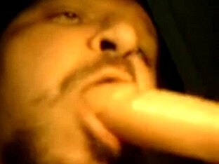 Chubby Finnish man masturbates at home