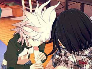 Ouma and Nagitos in 3D porn