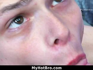Taboo twink's first anal adventure