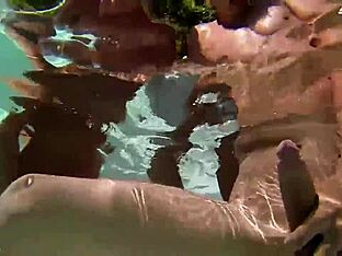 Steamy pool party with hunky tops