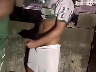 Public construction work turns amateur twink