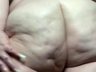 Muscular gay with cellulite flaunts ass