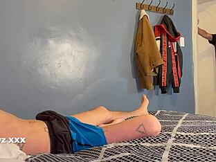 Straight twink ready for action
