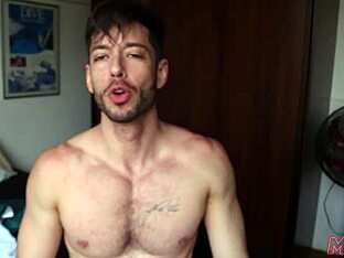 Young and straight twink getting his ass fucked by a new guy in a porn video